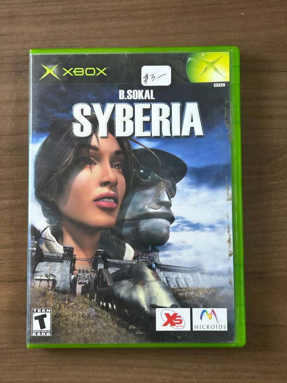 Syberia Microsoft Original Xbox 2003 Game Disc Case Manual B. Sokal
